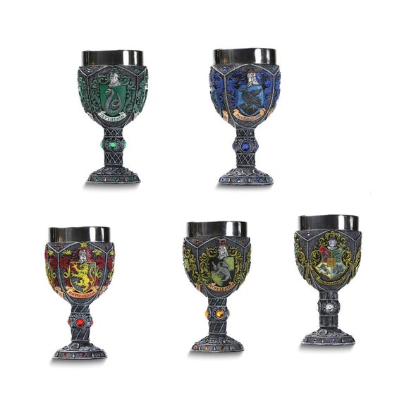 WIZARDING WORLD OF HARRY POTTER Decorative Goblet Set of 5 Bundle Set - Picture 1 of 7